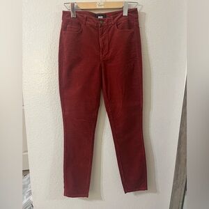PAIGE Burgundy Cranberry  Corduroy Pants